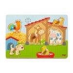 Puzzle de Agarre Sonoro En la Granja | Haba 1303179001H