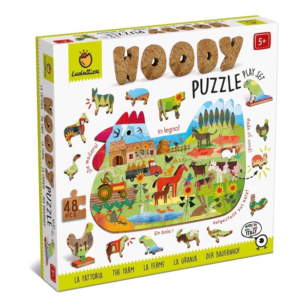 Woody Puzzle | La Granja | Ludottica LU22167