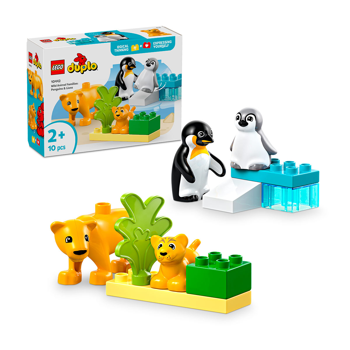 10442-lego-1 Familias de la Fauna Salvaje: Pingüinos y Leones | Lego Duplo 10442