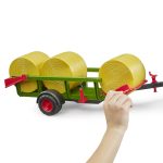 Remolque de Pacas con 3 Pacas Redondas - Ref. Bruder 2204