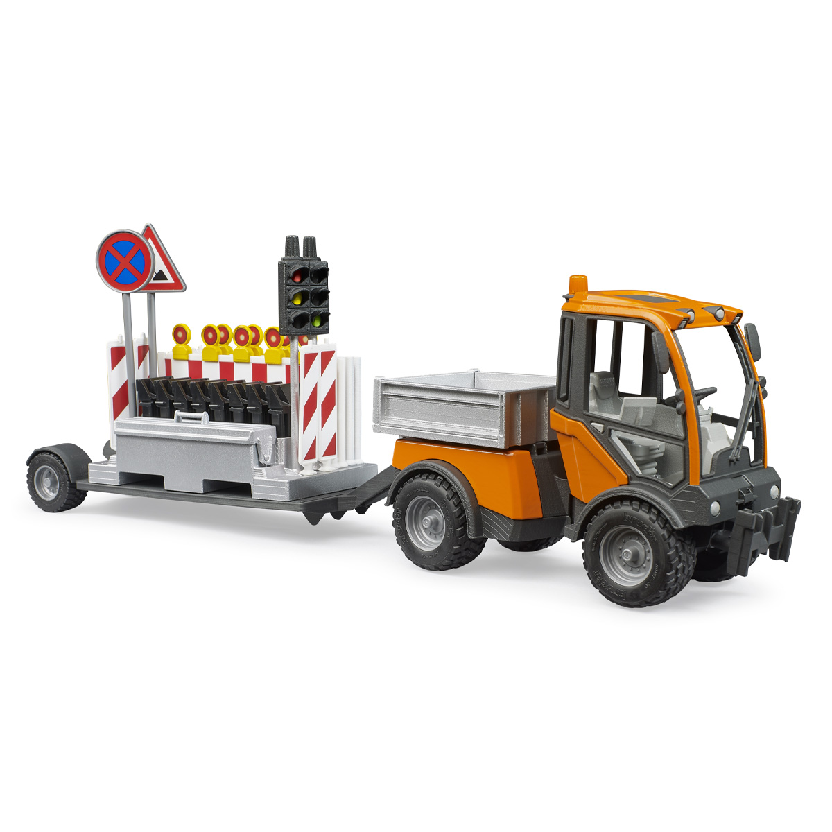 2693-bruder-1 VarioCar con Caja de Carga y Remolque de Seguridad Vial – Ref. Bruder 2693