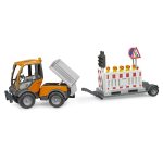 VarioCar con Caja de Carga y Remolque de Seguridad Vial – Ref. Bruder 2693