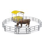 Almiar con Vallas y Vaca con Comedero – Ref. Bruder 62612