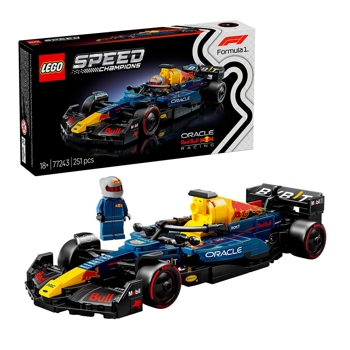 77243-lego-1 Coche de Carreras Oracle Red Bull Racing RB20 F1® | Lego Speed 77243