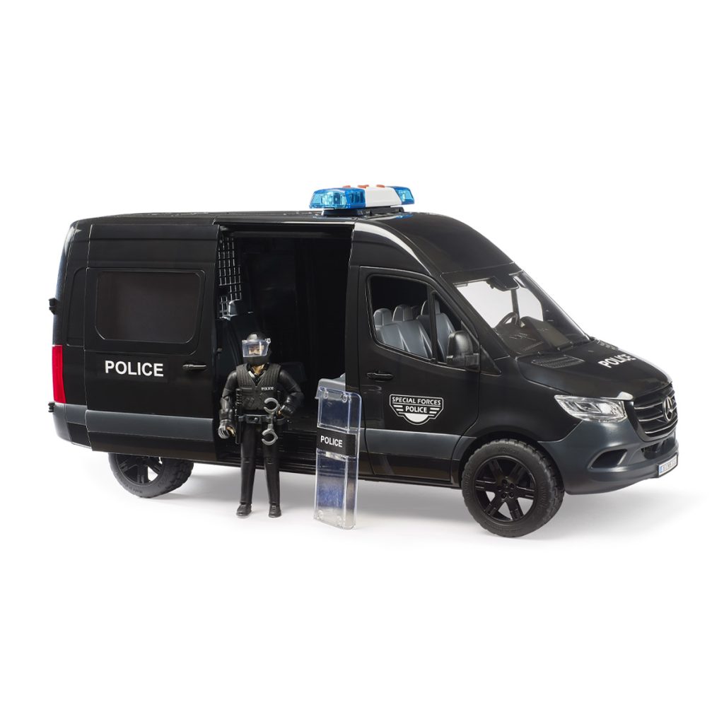 Furgoneta de Fuerzas Especiales de Policía Mercedes Benz Sprinter con Figura – Ref. Bruder 2685