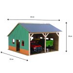 Cobertizo para Tractores Bruder | 2 Plazas | Escala 1:16 Kids Globe 610338