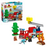 Camión de Bomberos con Manguera y Bomberos | Lego Duplo 10473
