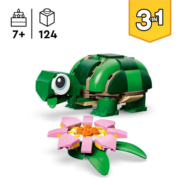 Tortuga con Flor de Nenúfar "3 en 1" | Lego Creator 31337