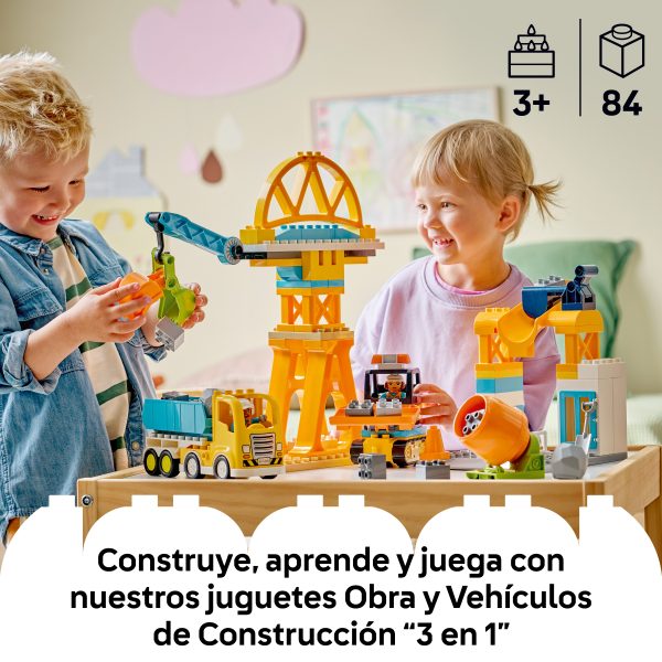 Obra y Vehículos de Construcción “3 en 1” | Lego Duplo 10476