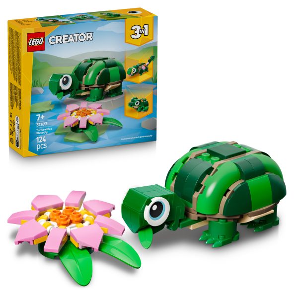 Tortuga con Flor de Nenúfar "3 en 1" | Lego Creator 31337