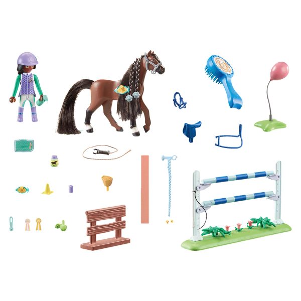 Salto de Caballos con Zoe y Blaze Playmobil Horses of Waterfall 71355