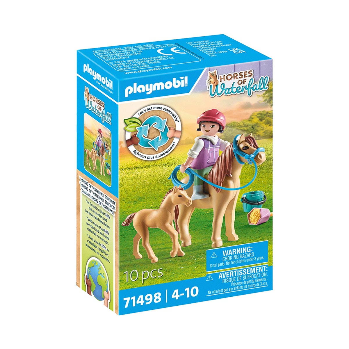 71498-playmobil-1 Niña con Poni y Potro Playmobil Horses of Waterfall 71498