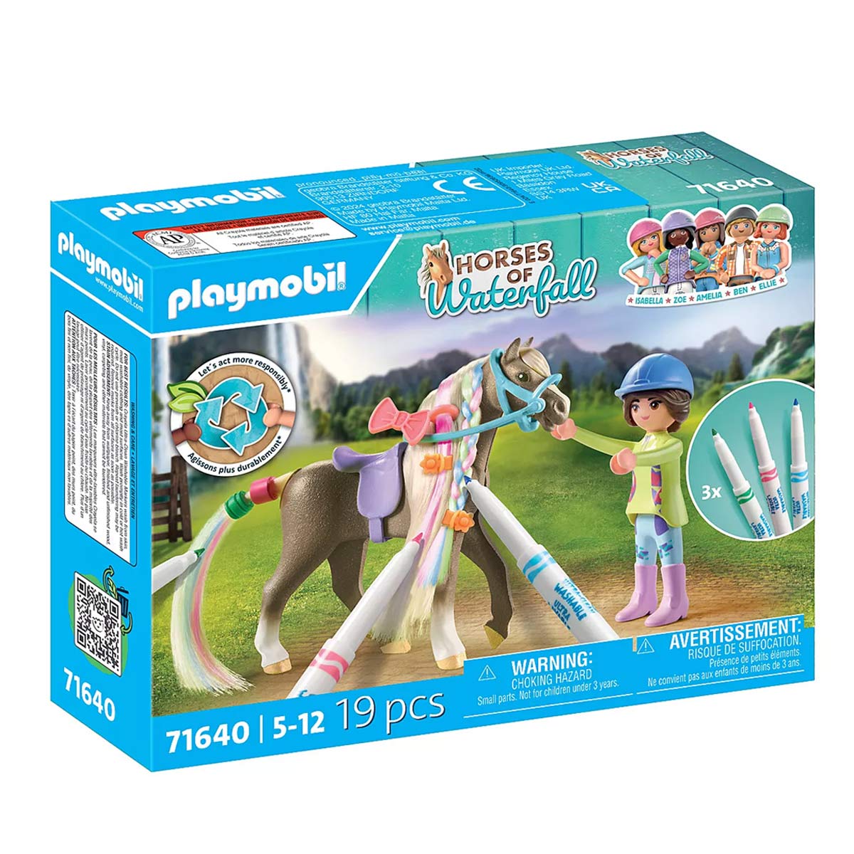 71640-playmobil-1- Set de Caballos Lavables Playmobil Horses of Waterfall 71640