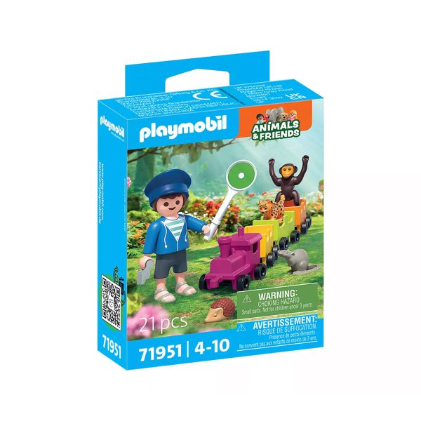 Pequeño Viaje en Locomotora Playmobil Animals & Friends 71951