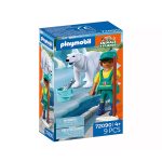Zoo: Oso Polar y Cuidador Playmobil Animals & Friends 72090