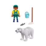 Zoo: Oso Polar y Cuidador Playmobil Animals & Friends 72090