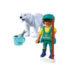 Zoo: Oso Polar y Cuidador Playmobil Animals & Friends 72090