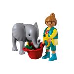 Zoo: Elefante Bebé y Cuidador Playmobil Animals & Friends 72092