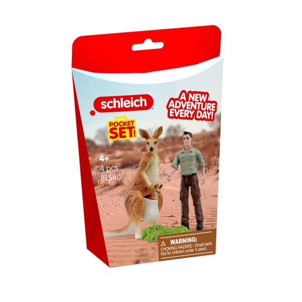 Aventura de Canguros y el Guardabosques | Pocket Set | Schleich 81540