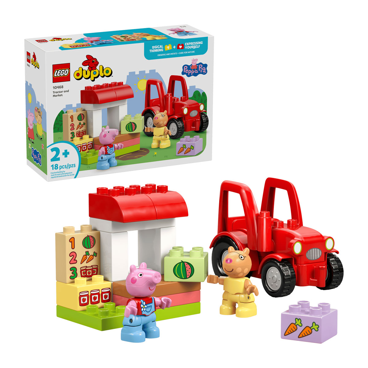 10468-lego-1 Tractor y Mercado de Peppa Pig | Lego Duplo 10468