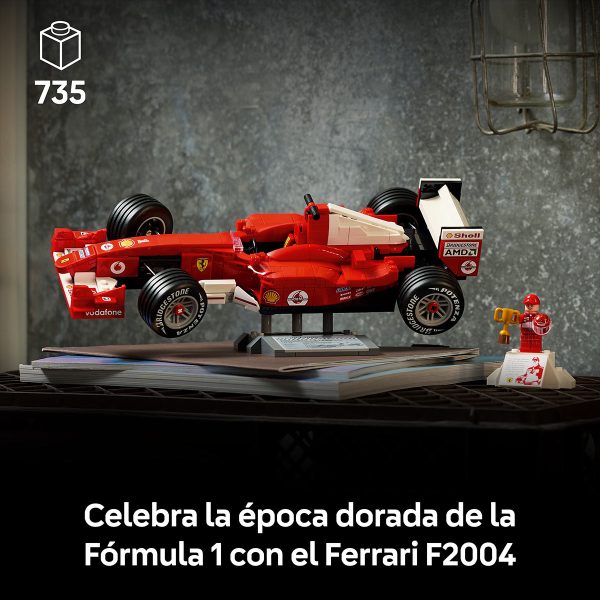Ferrari F2004 y Michael Schumacher | Lego Icons 11375