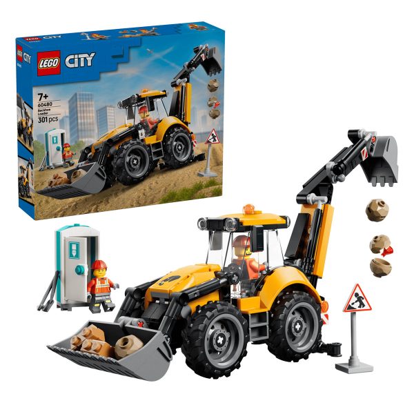 Cargadora Retroexcavadora Amarilla | Lego City 60480