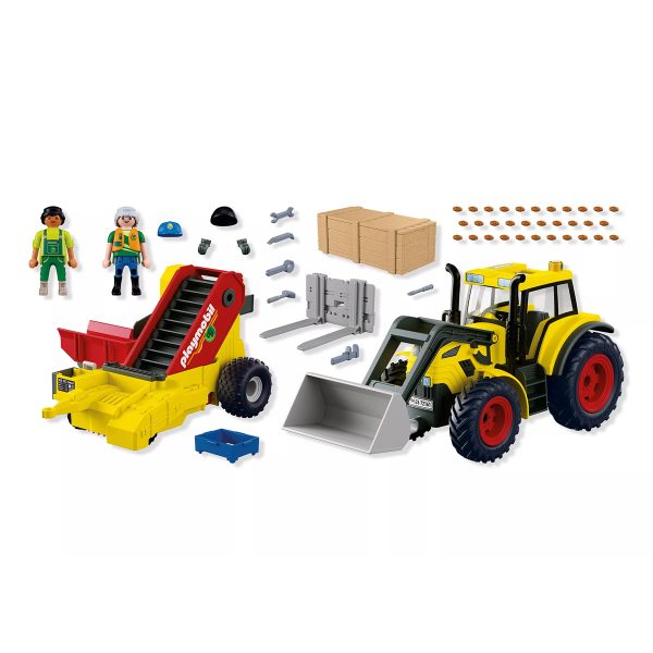 Tractor con Pala y Cosechadora de Patatas Playmobil 72161