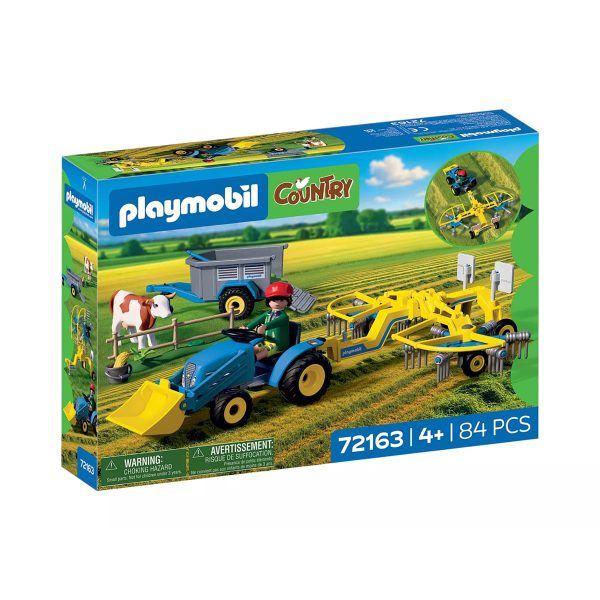 Tractor Pequeño con Hileradora de Heno Playmobil 72163
