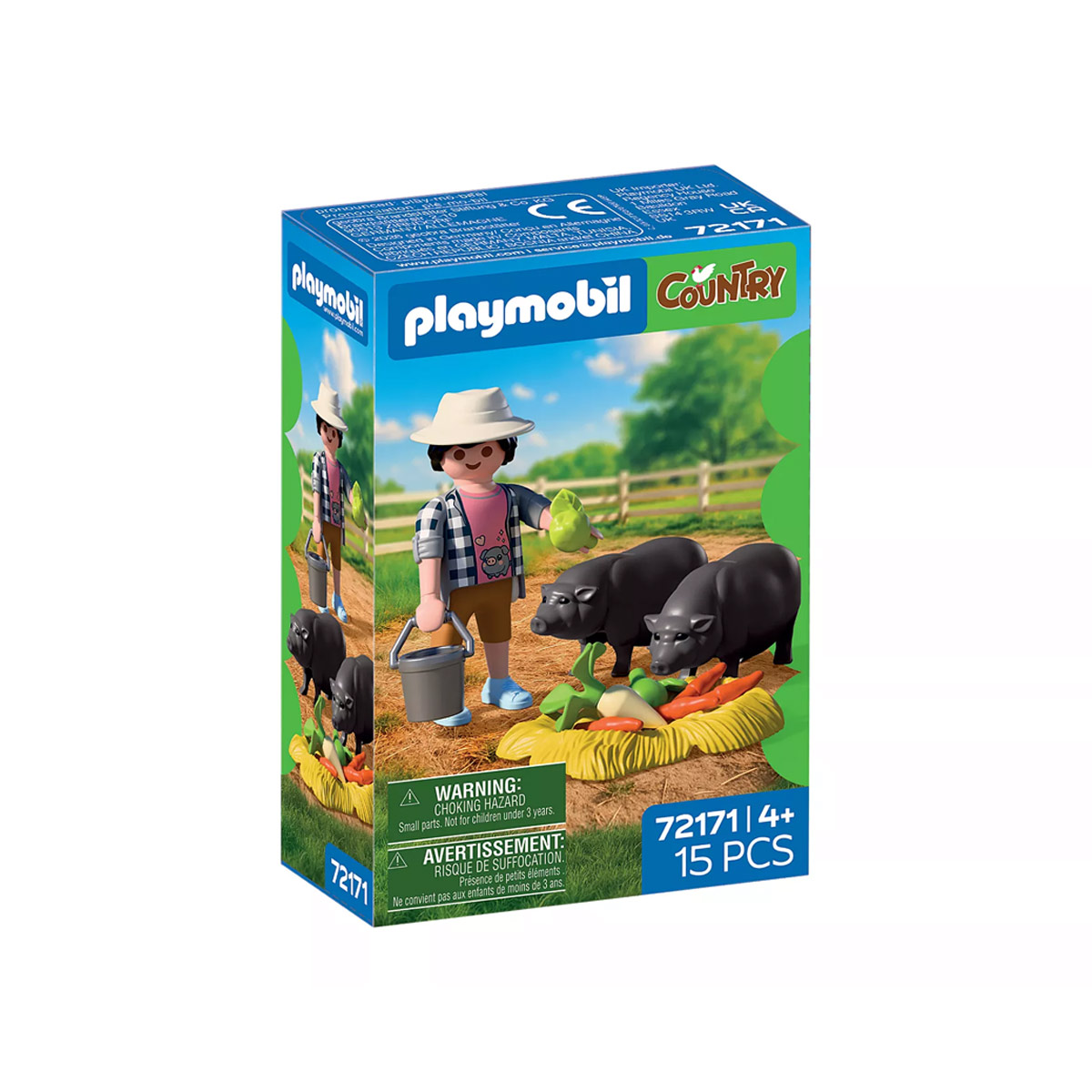 playmobil-72171-1 Granjero con Cerdito Panzón Playmobil 72171
