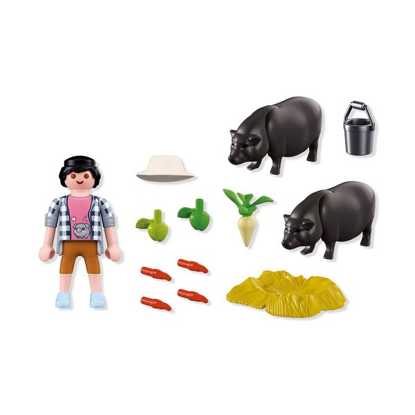 Granjero con Cerdito Panzón Playmobil 72171