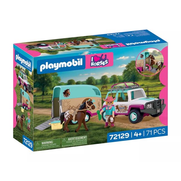 Todoterreno con Remolque para Caballo Playmobil I Love Horses 72129