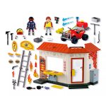 Quad de Bomberos con Hamburguesería en Llamas Playmobil City Action 72195