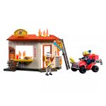 Quad de Bomberos con Hamburguesería en Llamas Playmobil City Action 72195