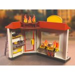 Quad de Bomberos con Hamburguesería en Llamas Playmobil City Action 72195