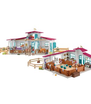 Gran Granja de Caballos con Picadero Cubierto Peppertree | Kit Schleich 42567-42639-schleich